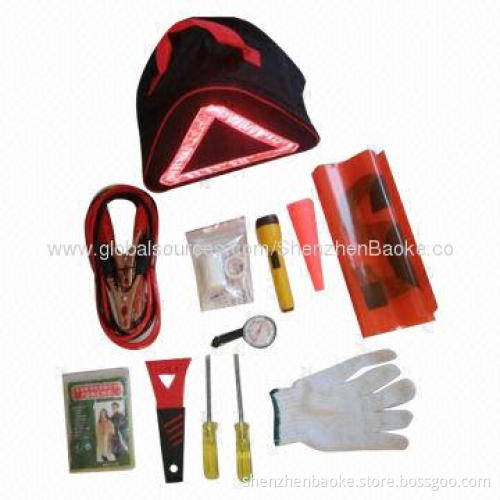 2014 popular car emergency kit with medical supplies and tools